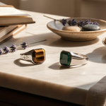 Ring HORUS MALACHIT | 925 Silber - ROCK & STEEL GERMANY