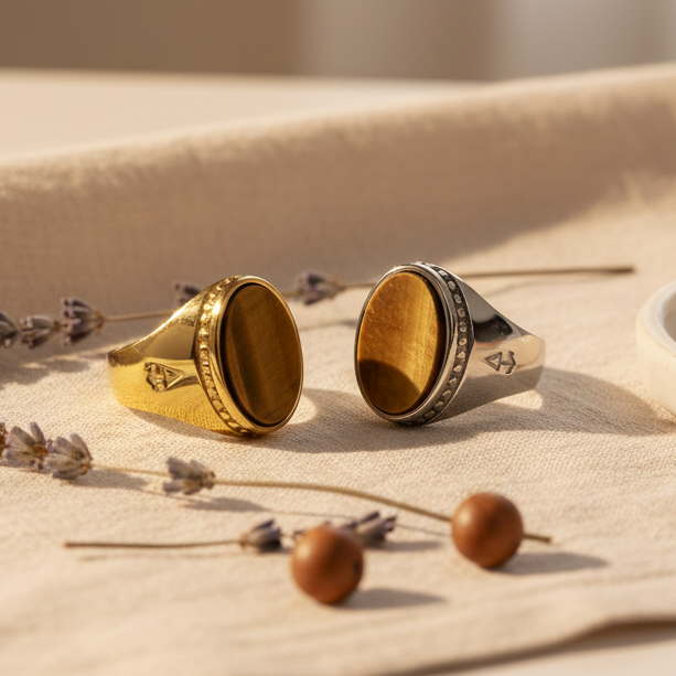 Ring DEUS TIGERAUGE - ROCK & STEEL GERMANY