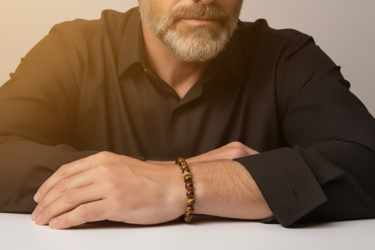 Armband ZEUS TIGEREYE - ROCK & STEEL GERMANY