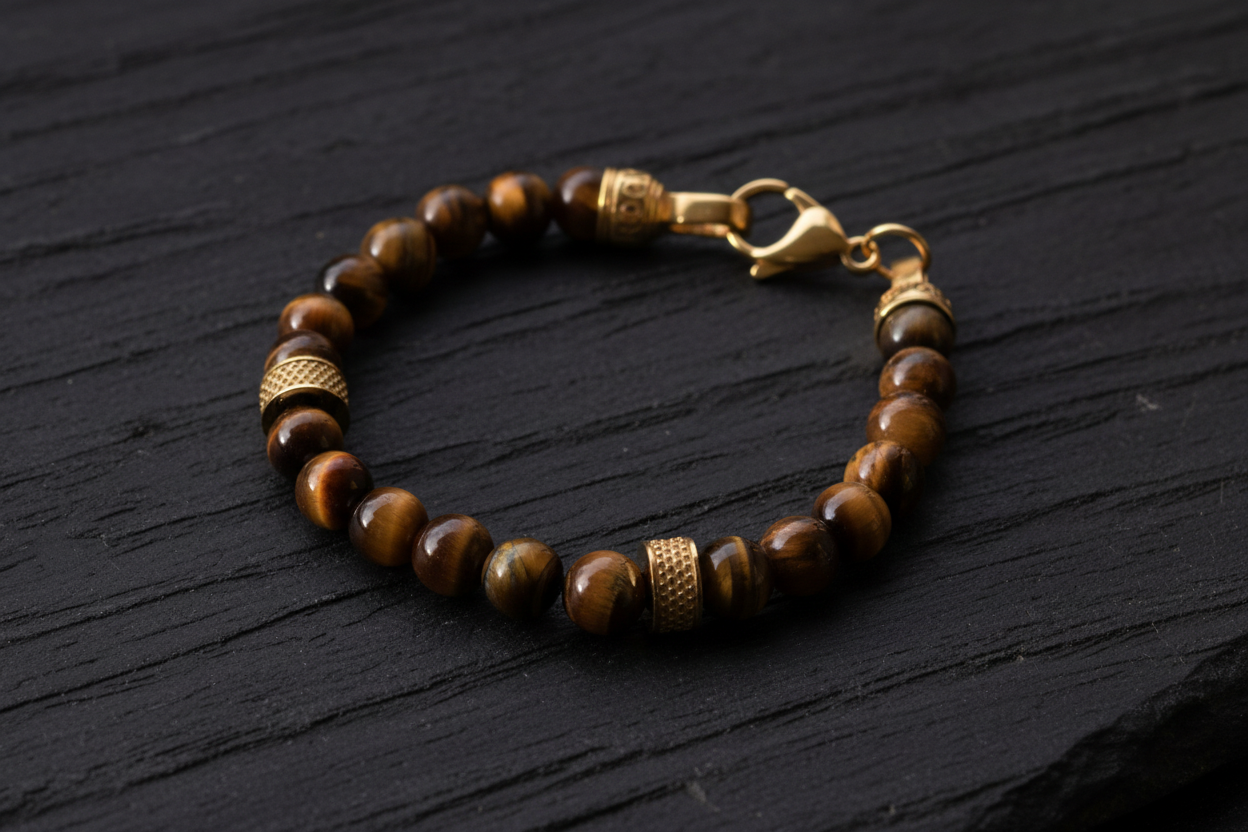 Armband ZEUS TIGEREYE - ROCK & STEEL GERMANY