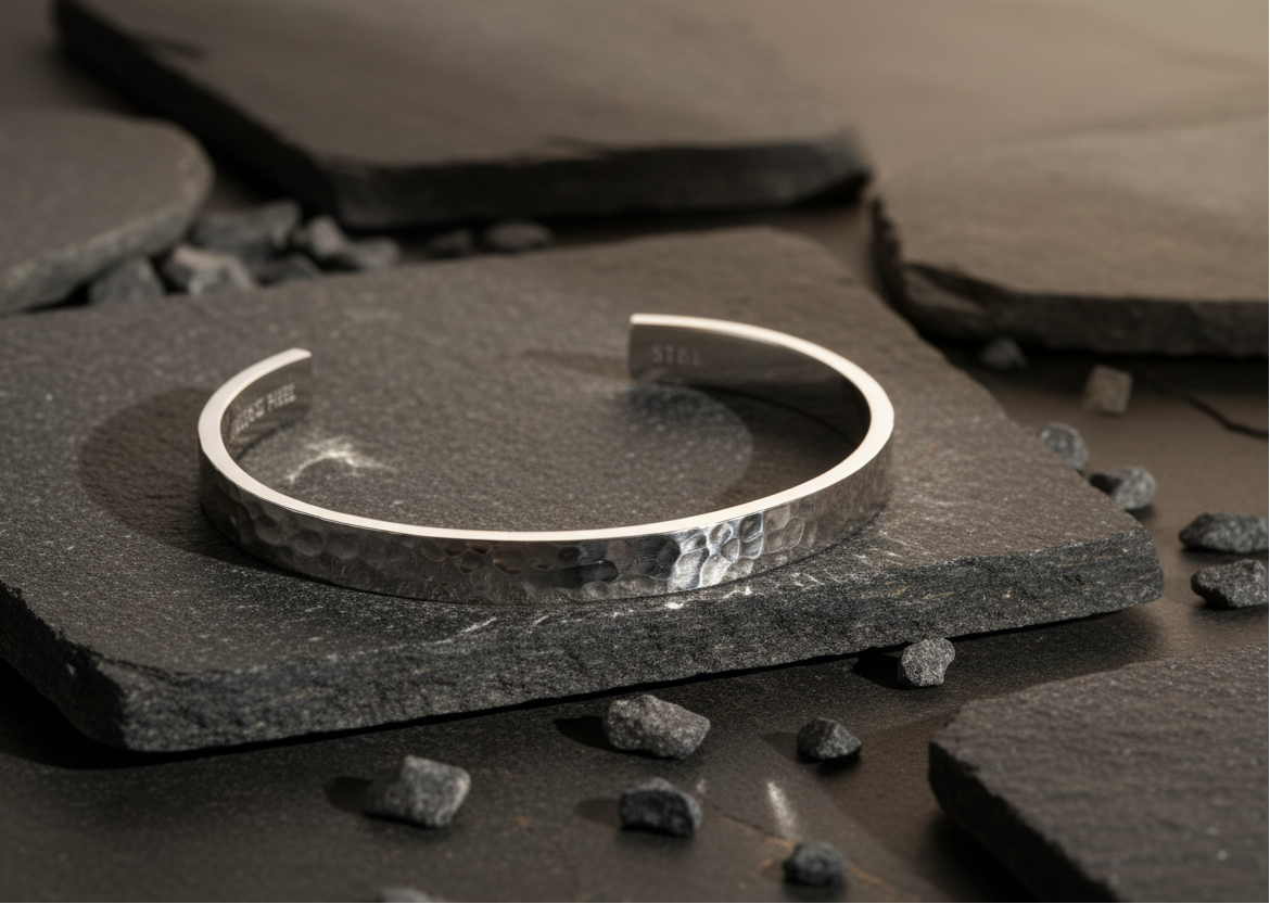 Armreif WATER - ROCK & STEEL GERMANY