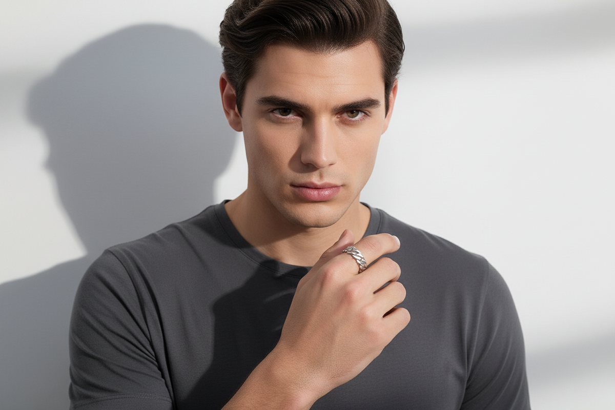 Ring CUBAN | 925 Silber - ROCK & STEEL GERMANY