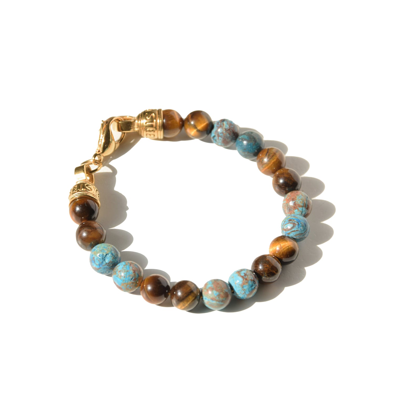 Armband TURQUOISE BLUE GOLD - ROCK & STEEL GERMANY