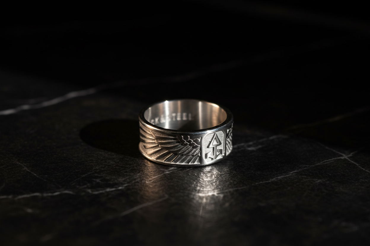 Ring WINGED SUN - ROCK & STEEL GERMANY