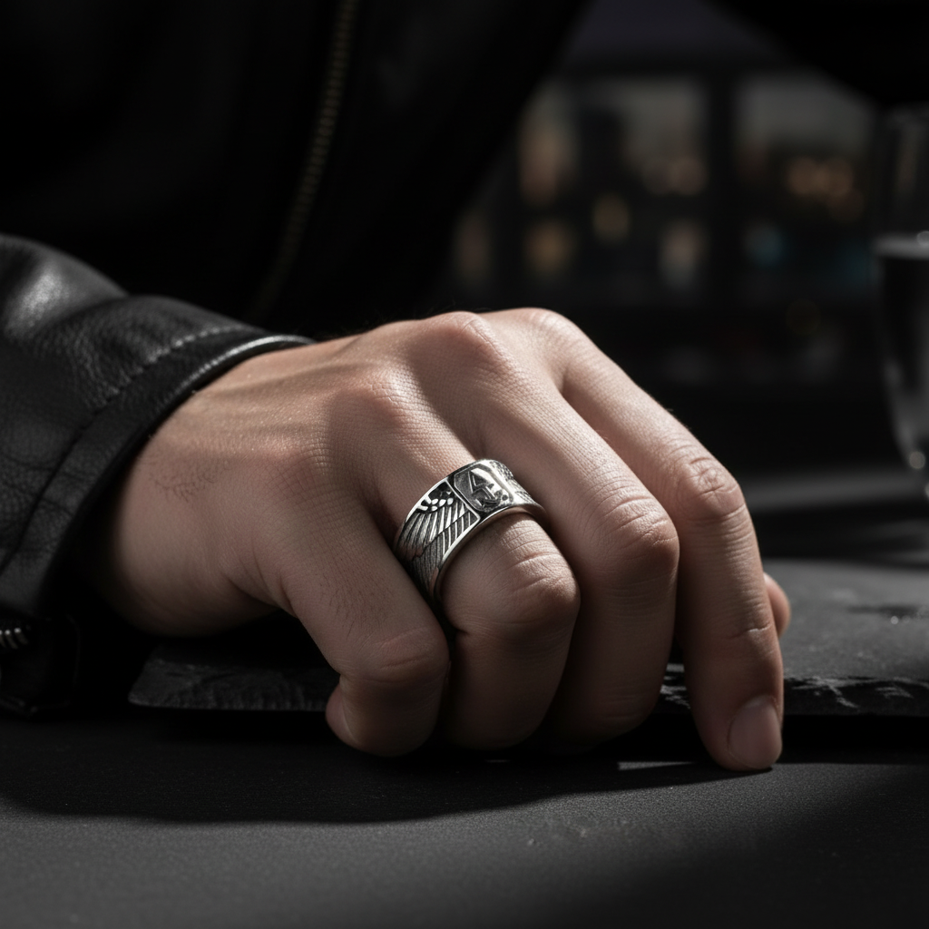 Ring WINGED SUN - ROCK & STEEL GERMANY