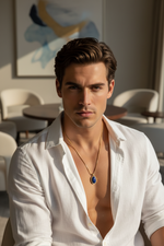 Kette DEUS LAPISLAZULI - ROCK & STEEL GERMANY