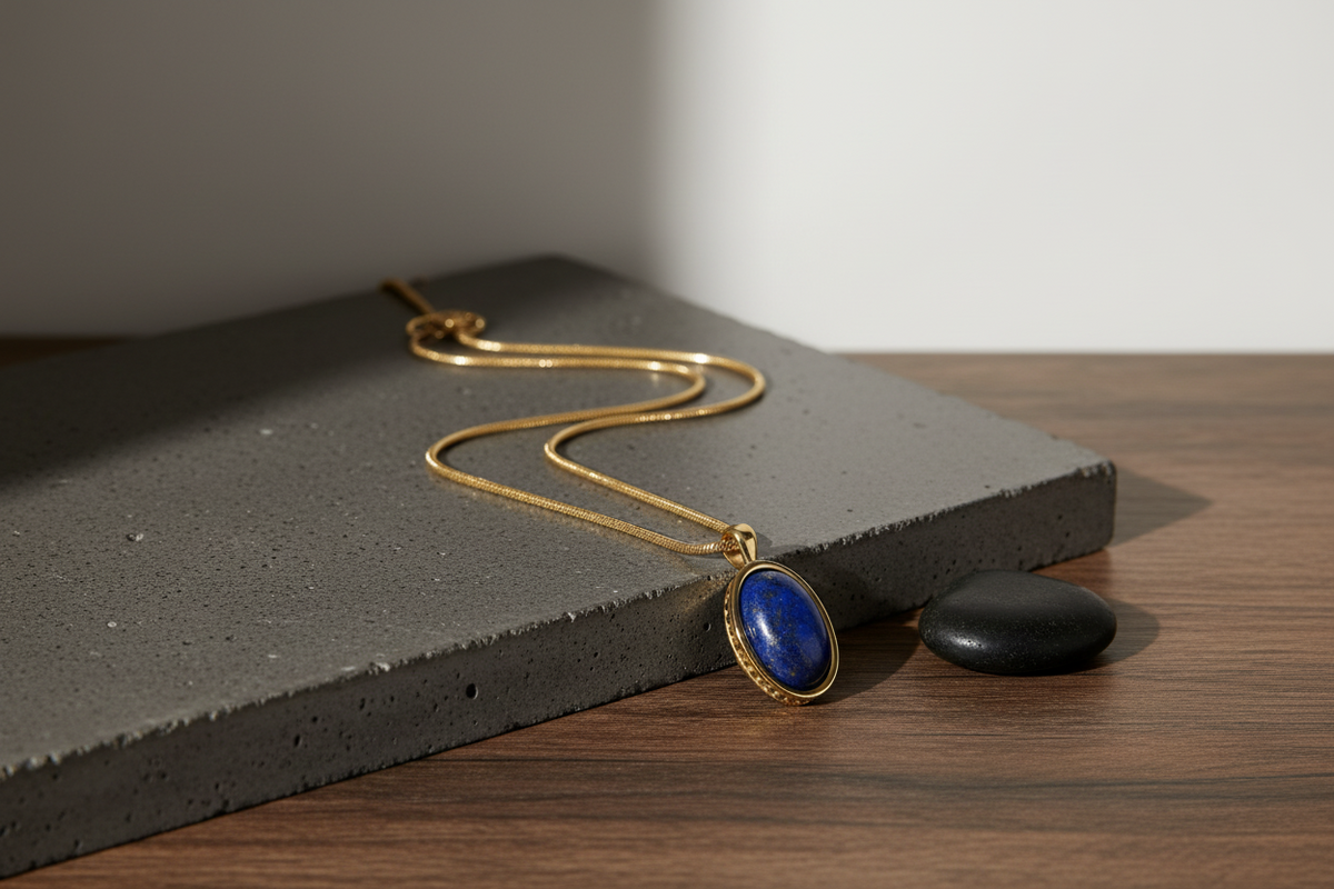 Kette DEUS LAPISLAZULI - ROCK & STEEL GERMANY