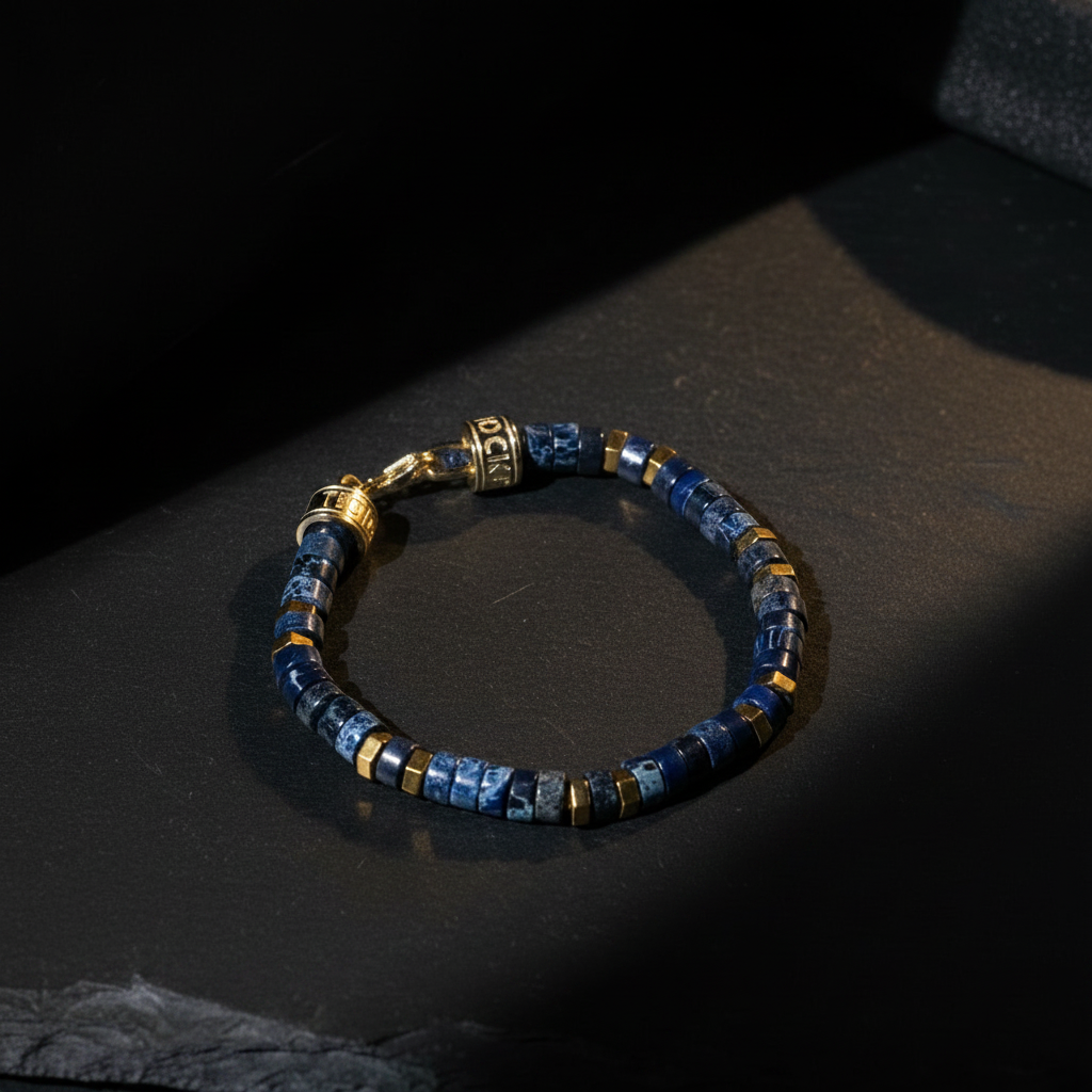 Armband MANTRA | BLUE SEA | 925 SILBER - ROCK & STEEL GERMANY