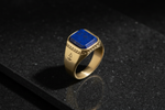 Ring ZEUS LAPIS LAZULI - ROCK & STEEL GERMANY