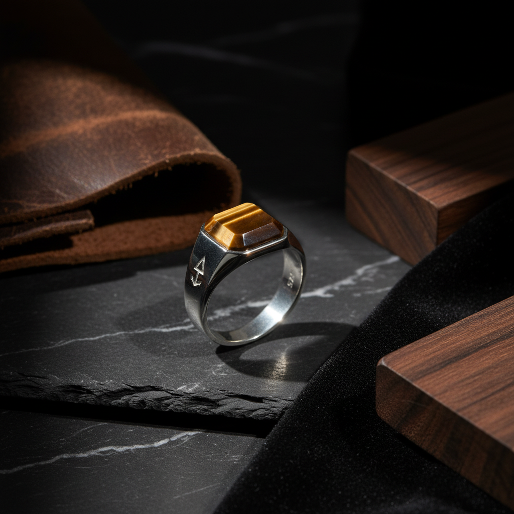 Ring HORUS TIGEREYE | 925 Silber - ROCK & STEEL GERMANY