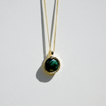 Kette ETERNITY MALACHITE | 925 SILBER | vergoldet - ROCK & STEEL GERMANY