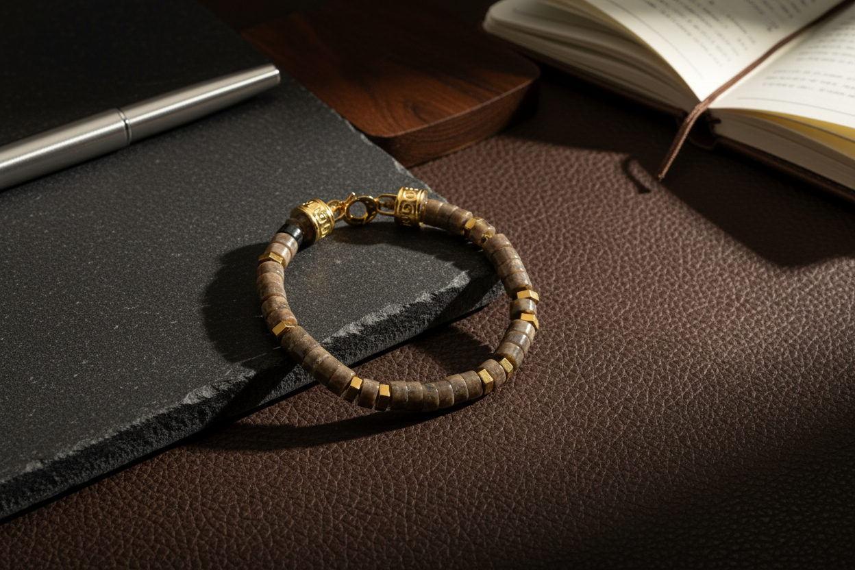 Armband MANTRA | SMOKY CLOUDS | 925 SILBER - ROCK & STEEL GERMANY