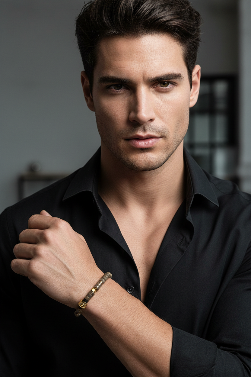 Armband MANTRA | SMOKY CLOUDS | 925 SILBER - ROCK & STEEL GERMANY