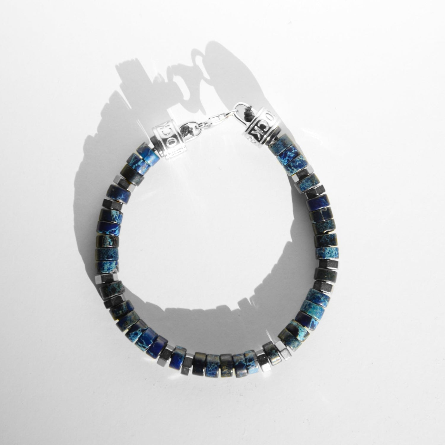 Armband MANTRA | BLUE SEA | 925 SILBER - ROCK & STEEL GERMANY