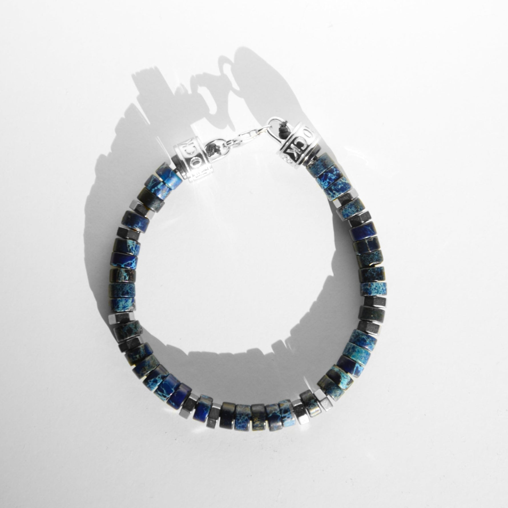 Armband MANTRA | BLUE SEA | 925 SILBER - ROCK & STEEL GERMANY