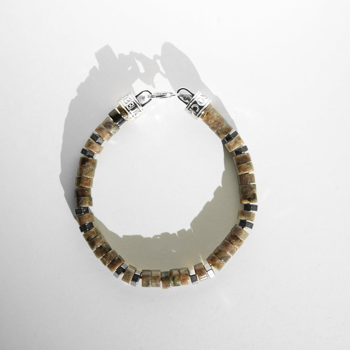 Armband MANTRA | SMOKY CLOUDS | 925 SILBER - ROCK & STEEL GERMANY