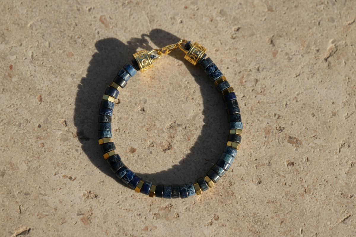 Armband MANTRA | BLUE SEA | 925 SILBER - ROCK & STEEL GERMANY