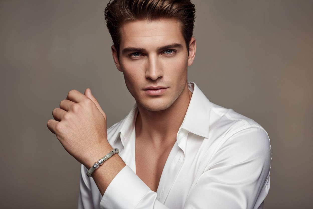 Armband MANTRA | GREY CLOUDS | 925 SILBER - ROCK & STEEL GERMANY