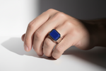 Ring NEPTUNE LAPISLAZULI | 925 Silber - ROCK & STEEL GERMANY