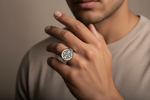 Ring SHREE YANTRA | 925 Silber - ROCK & STEEL GERMANY