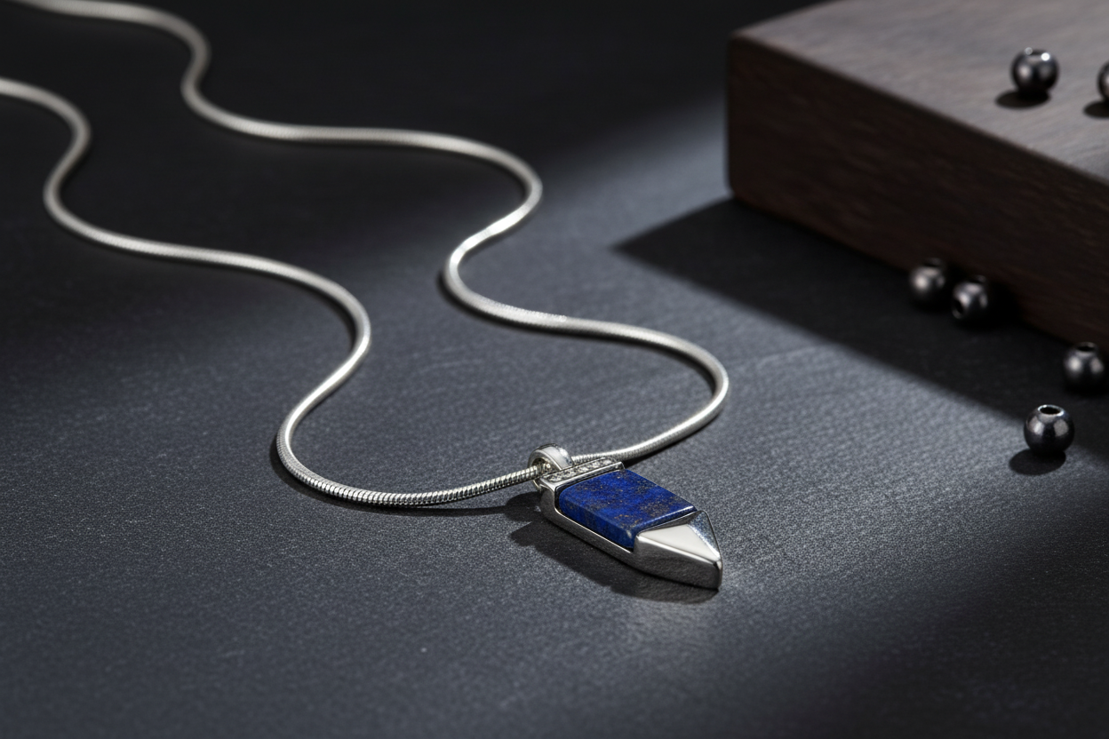 Kette LIBERTY LAPISLAZULI - ROCK & STEEL GERMANY
