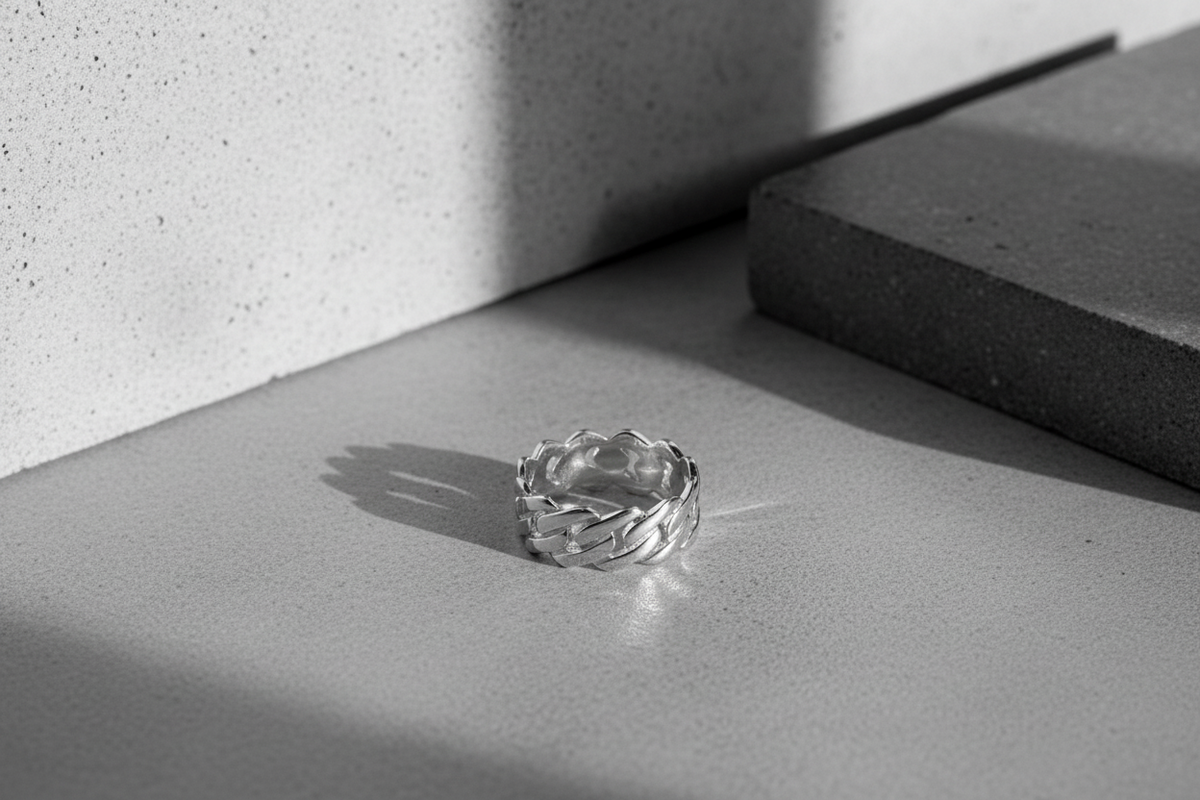 Ring CUBAN | 925 Silber - ROCK & STEEL GERMANY