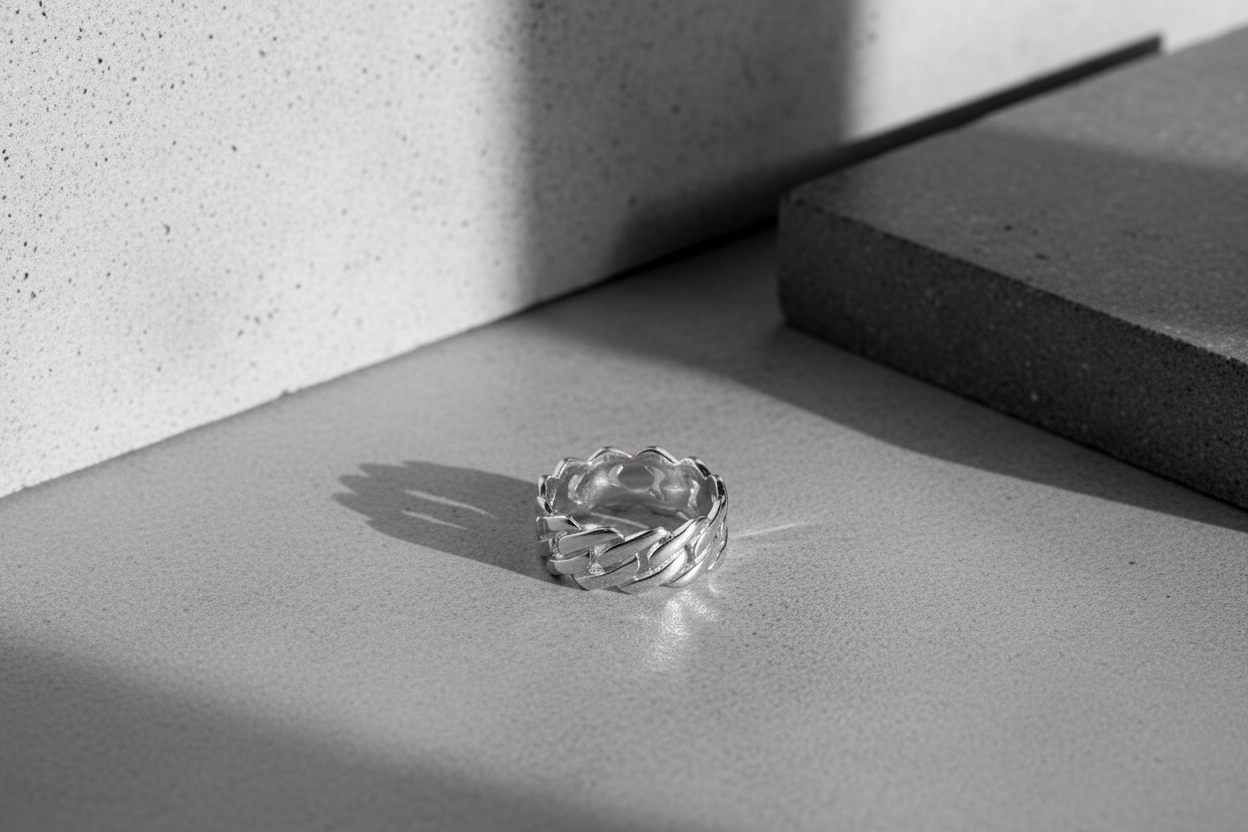 Ring CUBAN | 925 Silber - ROCK & STEEL GERMANY