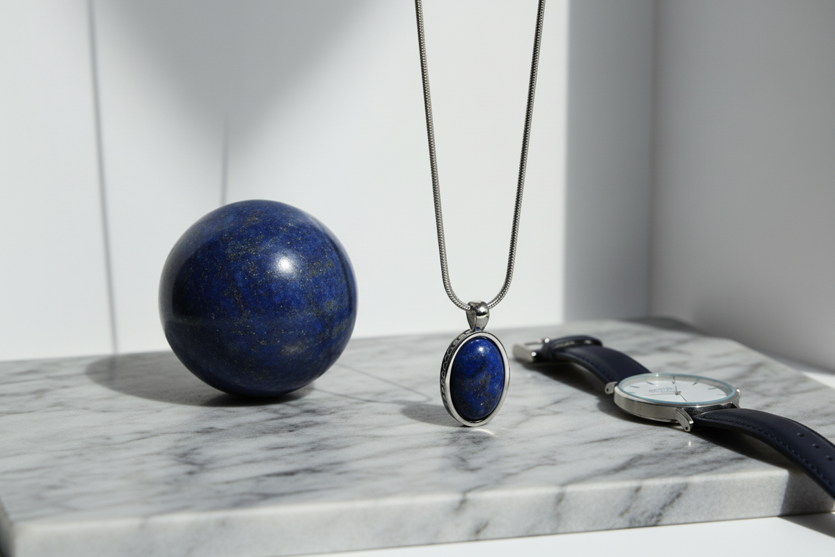 Kette DEUS LAPISLAZULI - ROCK & STEEL GERMANY