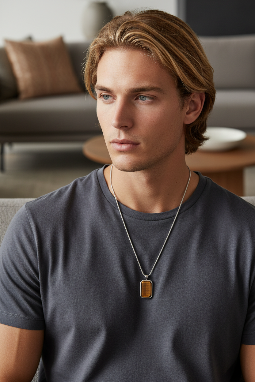 Kette ZEUS TIGEREYE - ROCK & STEEL GERMANY