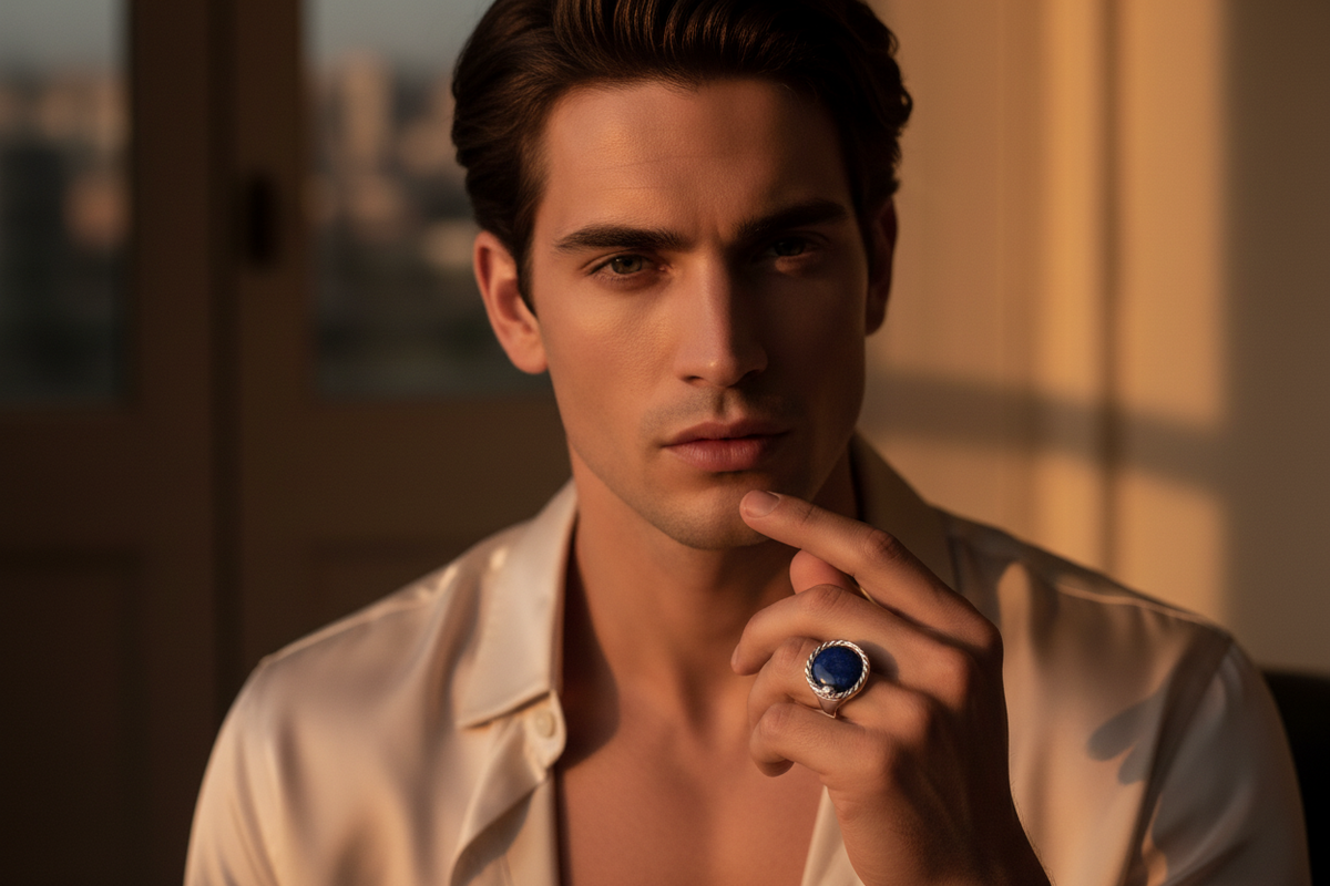 Ring ETERNITY LAPISLAZULI | 925 Silber - ROCK & STEEL GERMANY