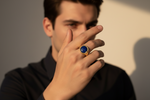 Ring ETERNITY LAPISLAZULI | 925 Silber | vergoldet - ROCK & STEEL GERMANY