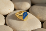 Ring PHOENIX LAPISLAZULI | 925 Silber | vergoldet - ROCK & STEEL GERMANY