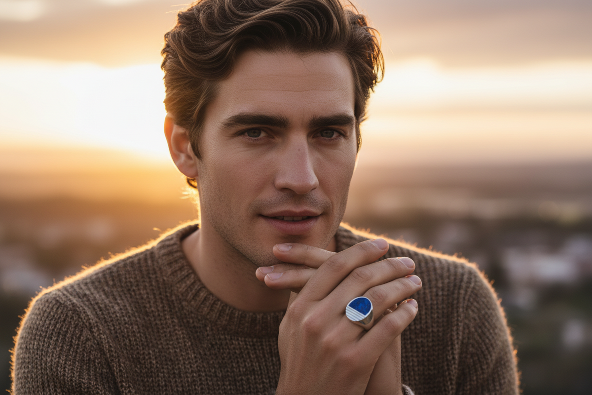 Ring PHOENIX LAPISLAZULI | 925 Silber - ROCK & STEEL GERMANY