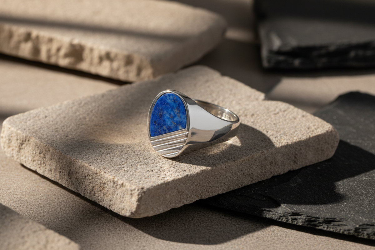 Ring PHOENIX LAPISLAZULI | 925 Silber - ROCK & STEEL GERMANY