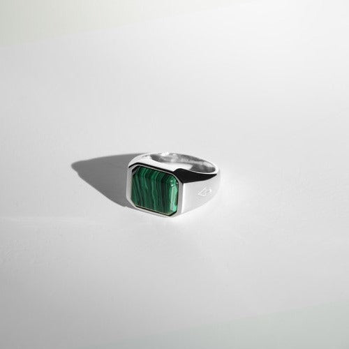 Ring NEPTUNE MALACHIT | 925 Silber - ROCK & STEEL GERMANY