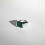 Ring NEPTUNE MALACHIT | 925 Silber - ROCK & STEEL GERMANY