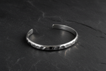Armreif WAVE 7 mm | 925 SILBER - ROCK & STEEL GERMANY