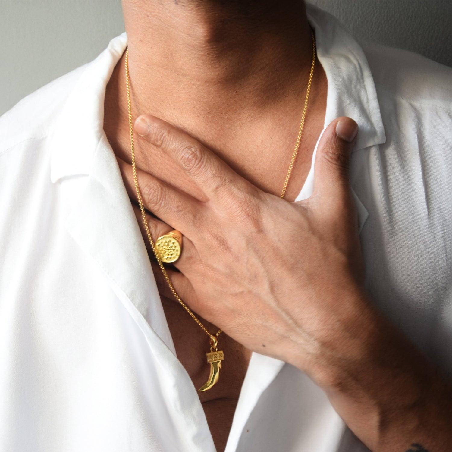 Kette FANG OF AETHER SILBER | 925 SILBER - ROCK & STEEL GERMANY