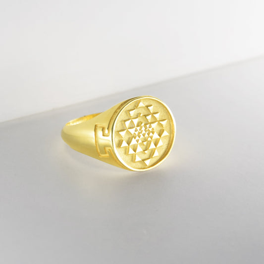 Ring SHREE YANTRA | 925 Silber | vergoldet