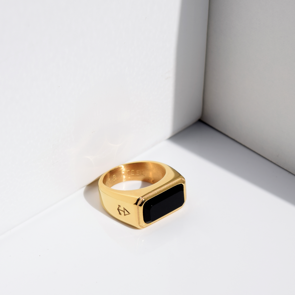 Ring Wild | Echter Onyx Stein Herrenring | Rock & Steel Germany