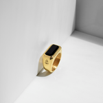 Ring Wild | Echter Onyx Stein Herrenring | Rock & Steel Germany