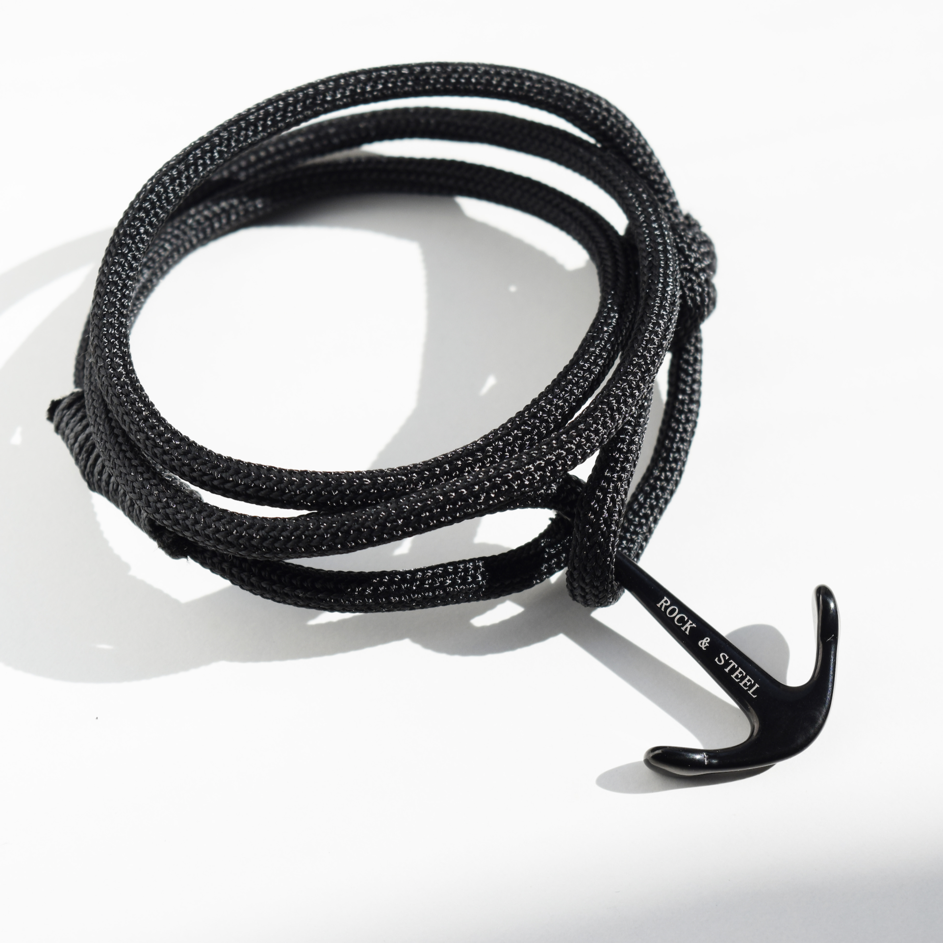 Armband Anker BLACK ON BLACK - ROCK & STEEL GERMANY