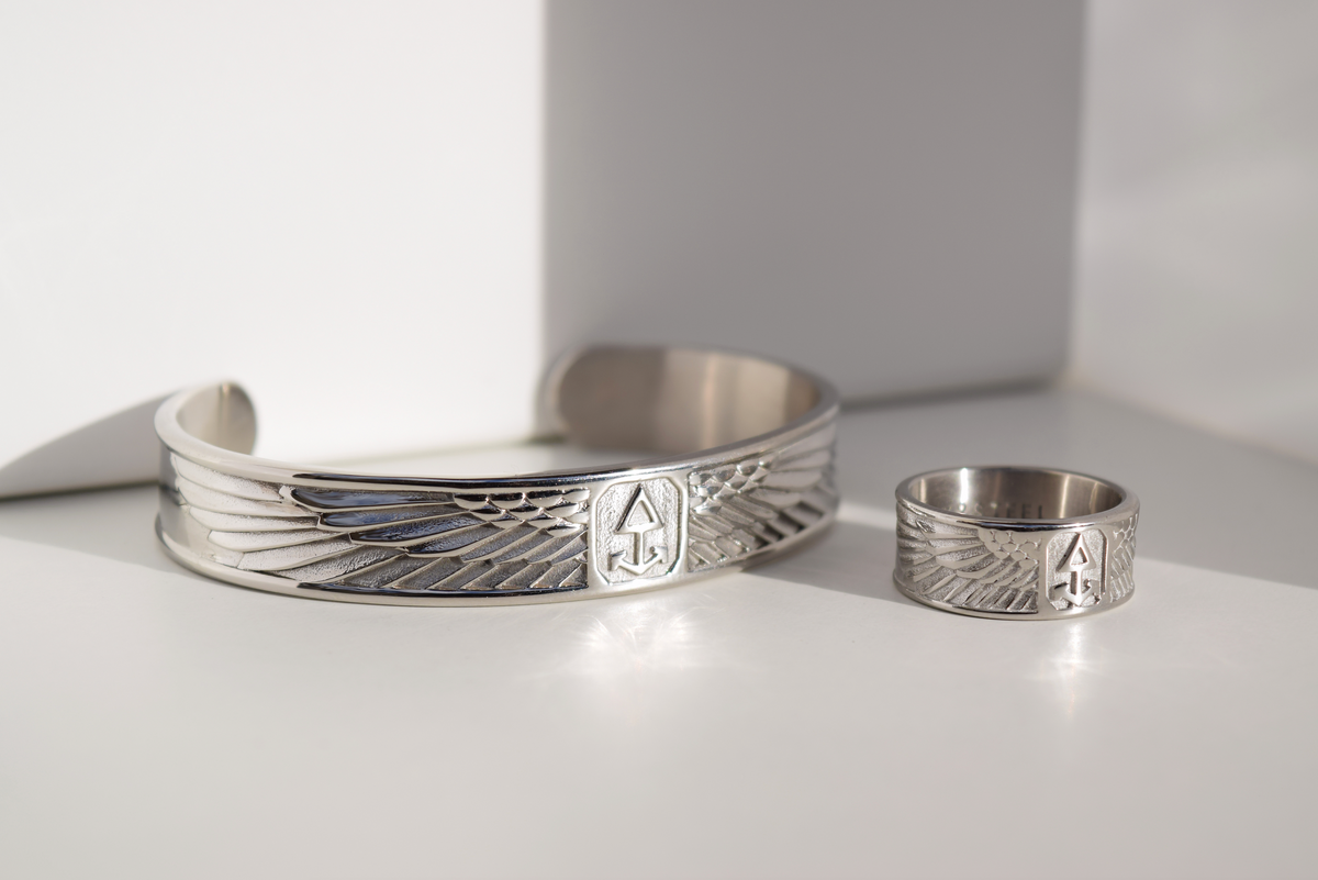 Armreif WINGED SUN - ROCK & STEEL GERMANY