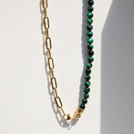 Kette BEADS BALI | grüner Tigerauge - ROCK & STEEL GERMANY