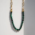 Kette BEADS BALI | grüner Tigerauge - ROCK & STEEL GERMANY