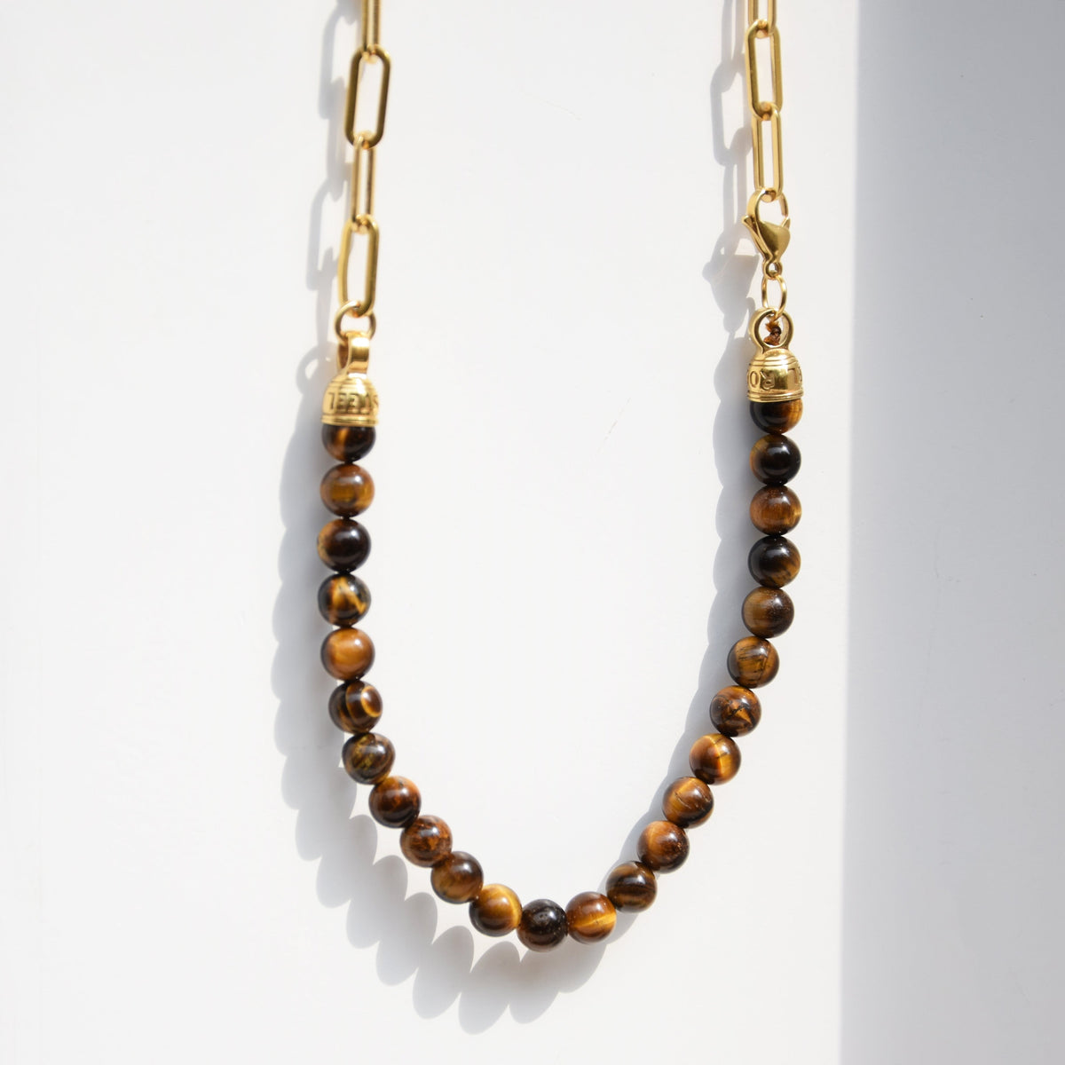 Kette BEADS BALI | Tigerauge - ROCK & STEEL GERMANY