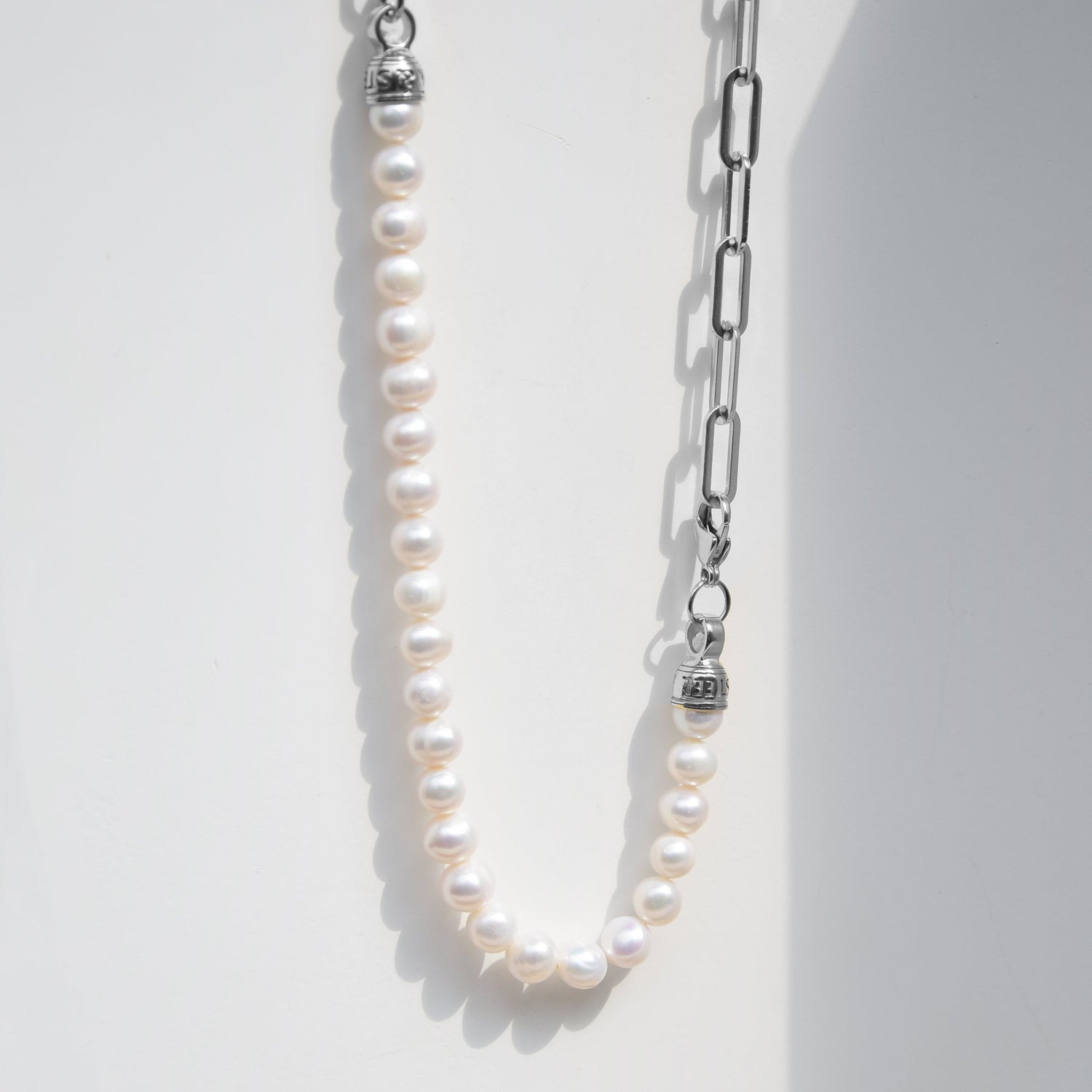 Kette BEADS BALI | Süßwasserperlen - ROCK & STEEL GERMANY