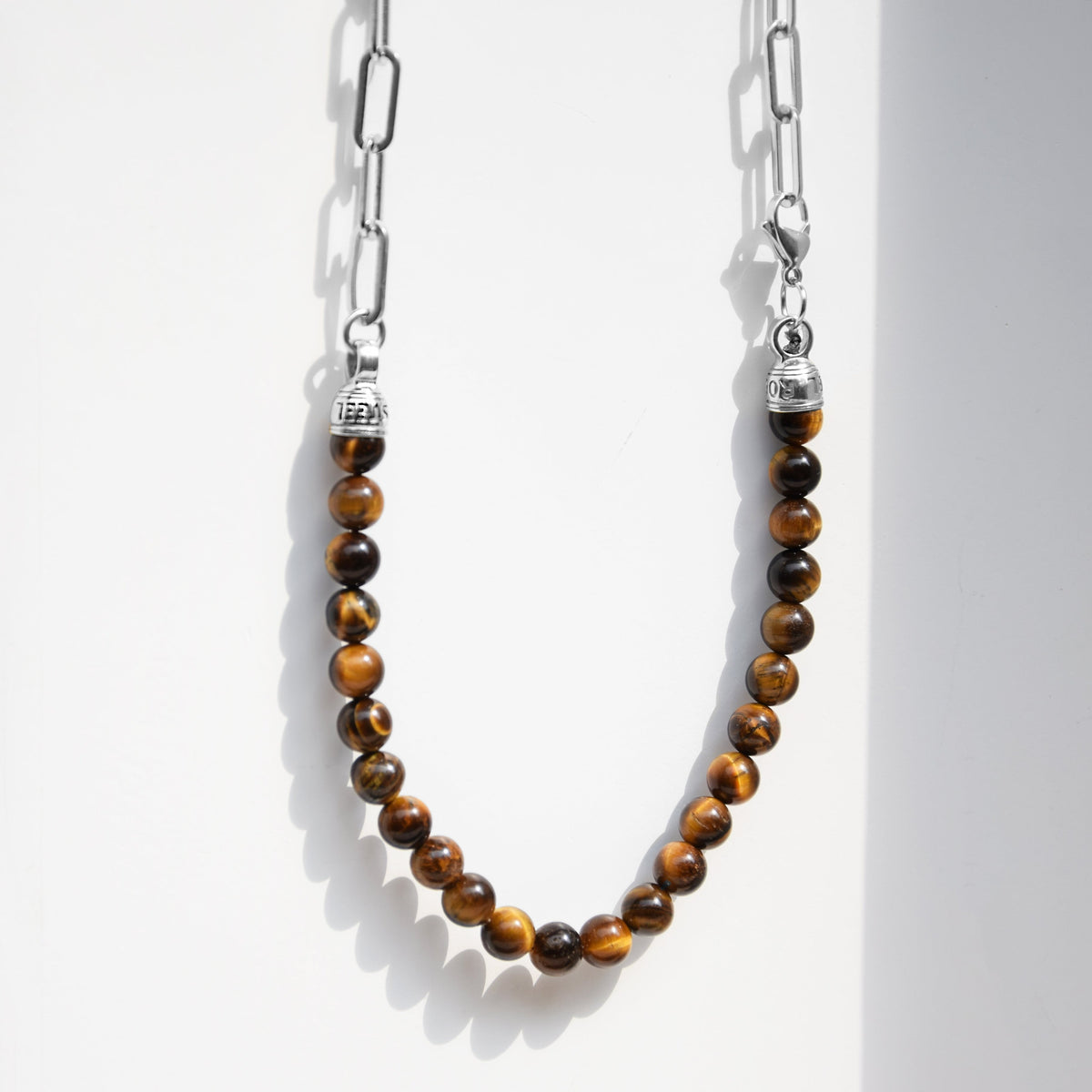 Kette BEADS BALI | Tigerauge - ROCK & STEEL GERMANY