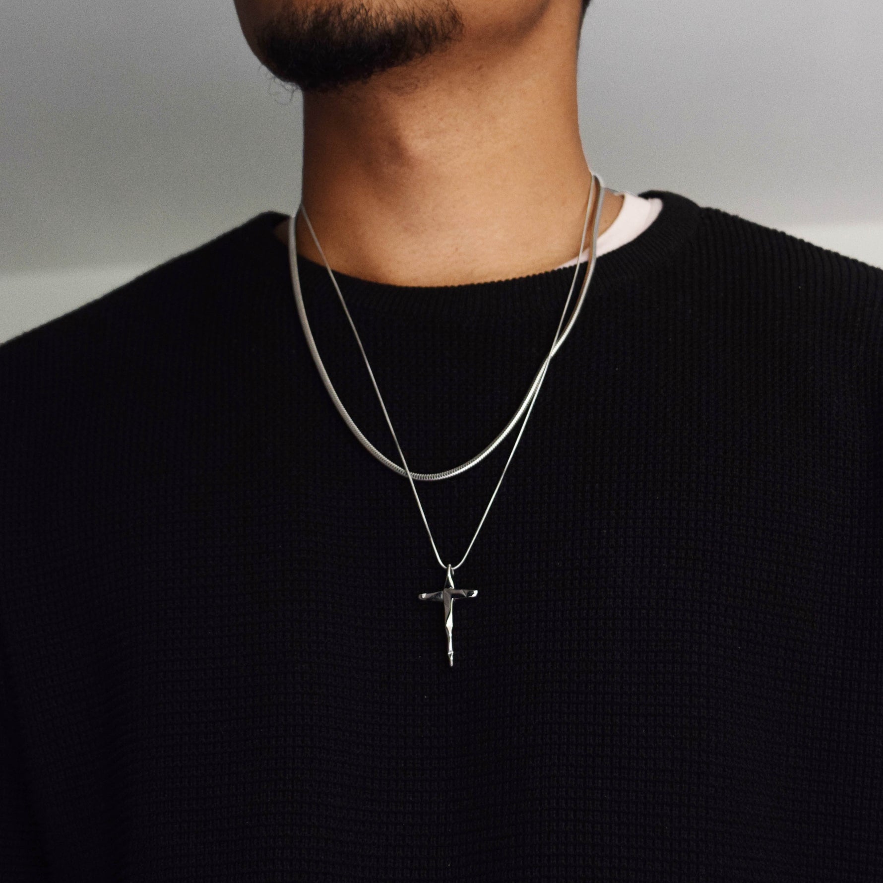 Set BERLIN & REDEEMER - Gold Halsketten - Silber Halsketten - Halsketten für Herren - ROCK & STEEL GERMANY