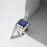Ring Zeus Lapis Lazuli | Herrenring | Rock & Steel Germany